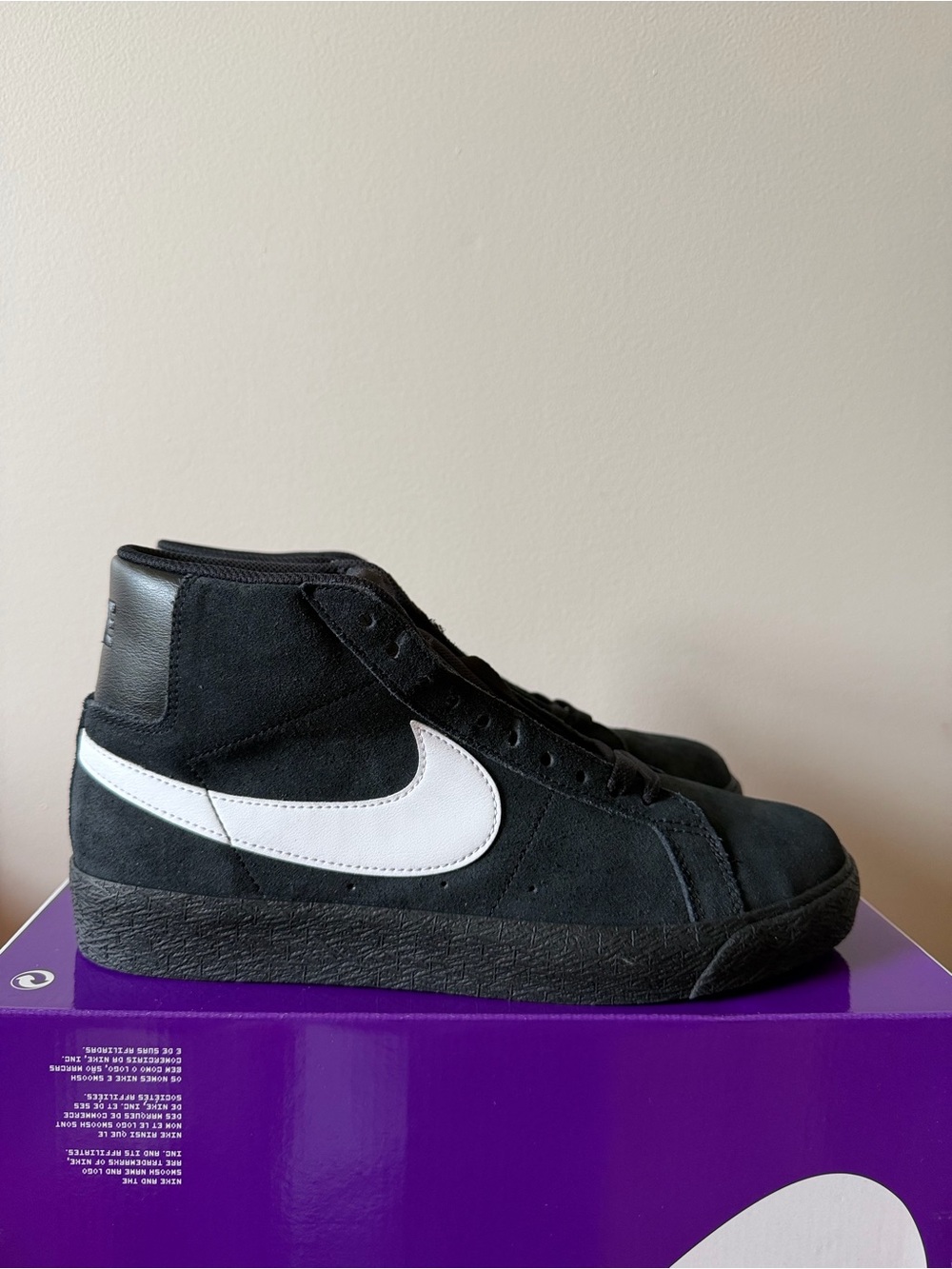 Nike SB Zoom Blazer Mid Black White 864349-007 Men’s Size 8.5